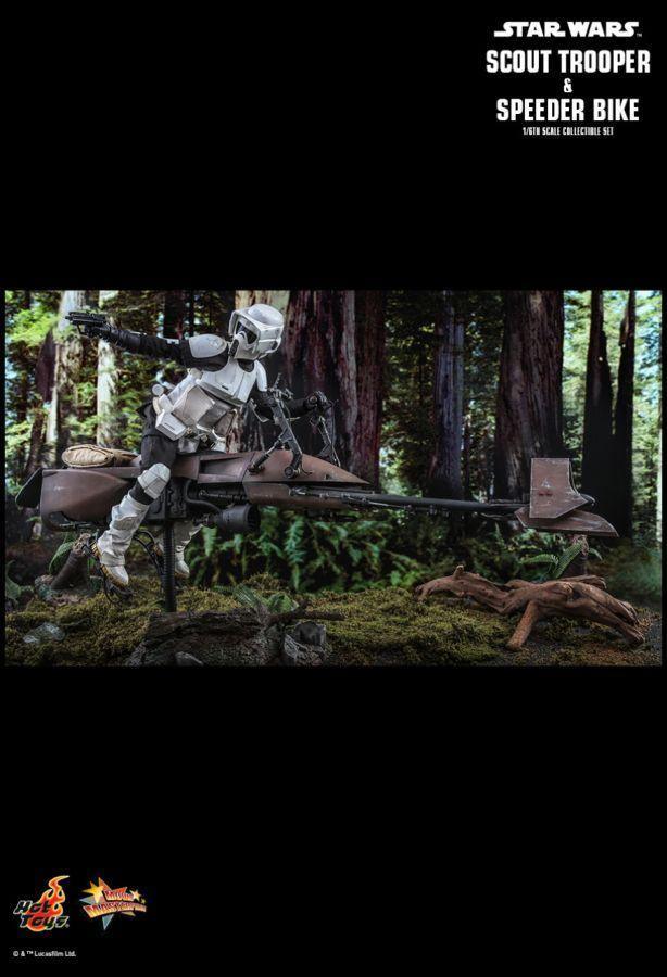 HOTMMS612 Star Wars - Scout Trooper & Speederbike Return of the Jedi 1:6 Scale 12" Action Figure - Hot Toys - Titan Pop Culture