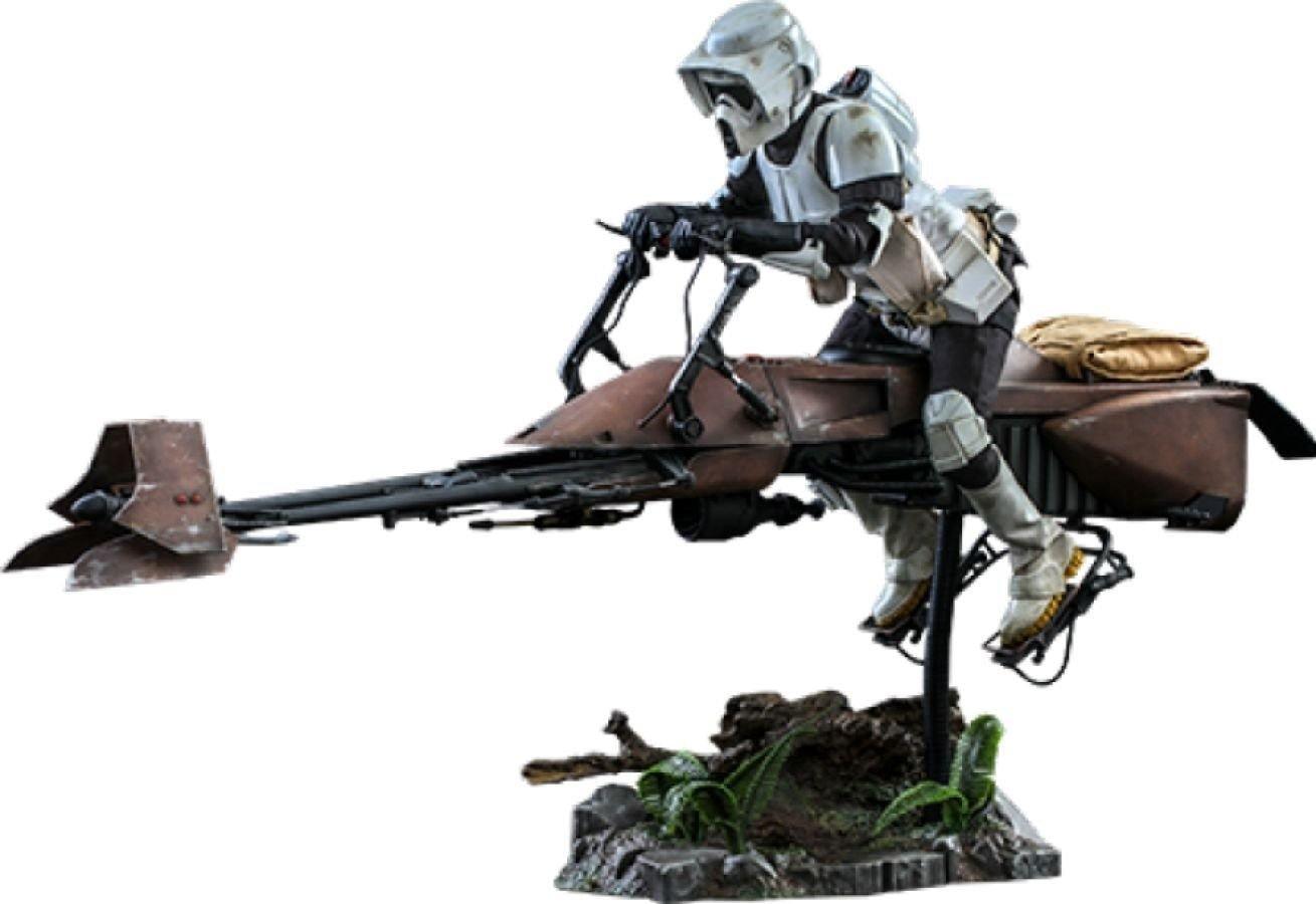 HOTMMS612 Star Wars - Scout Trooper & Speederbike Return of the Jedi 1:6 Scale 12" Action Figure - Hot Toys - Titan Pop Culture