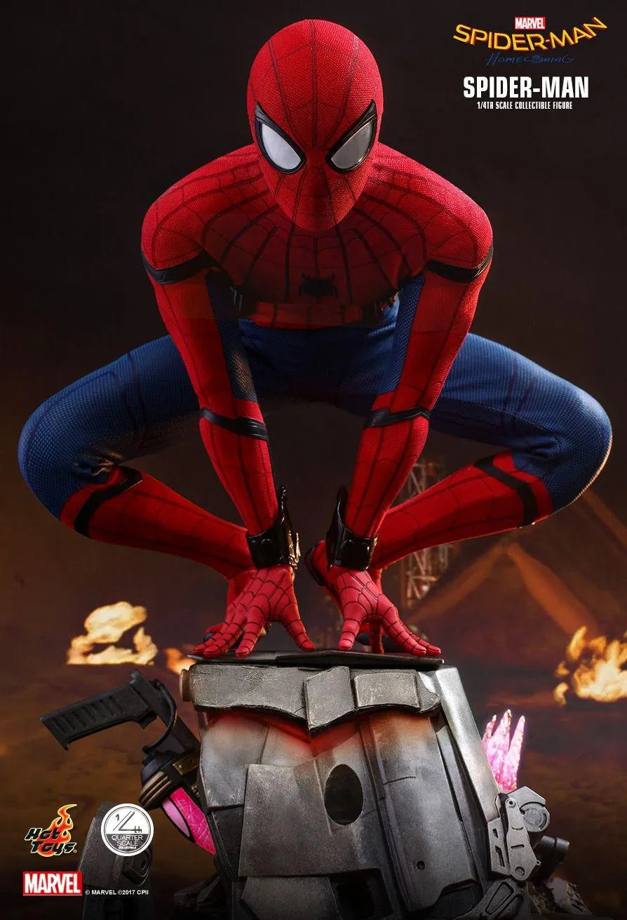 HOTQS014 Spider-Man: Homecoming - Spider-Man 1:4 Scale Action Figure - Hot Toys - Titan Pop Culture