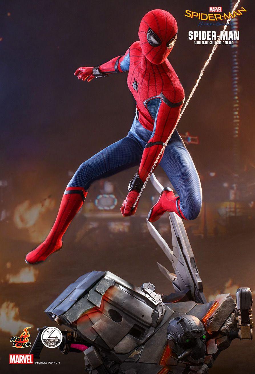 HOTQS014 Spider-Man: Homecoming - Spider-Man 1:4 Scale Action Figure - Hot Toys - Titan Pop Culture