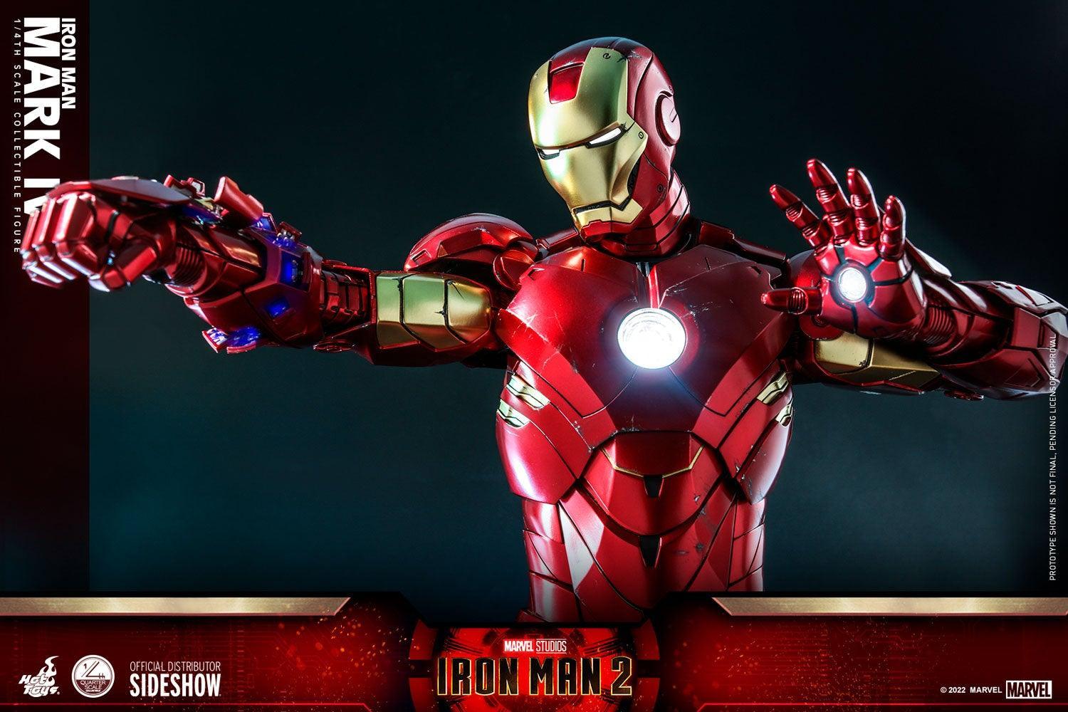 HOTQS020 Iron Man 2 - Mark IV 1:4 Scale Action Figure - Hot Toys - Titan Pop Culture