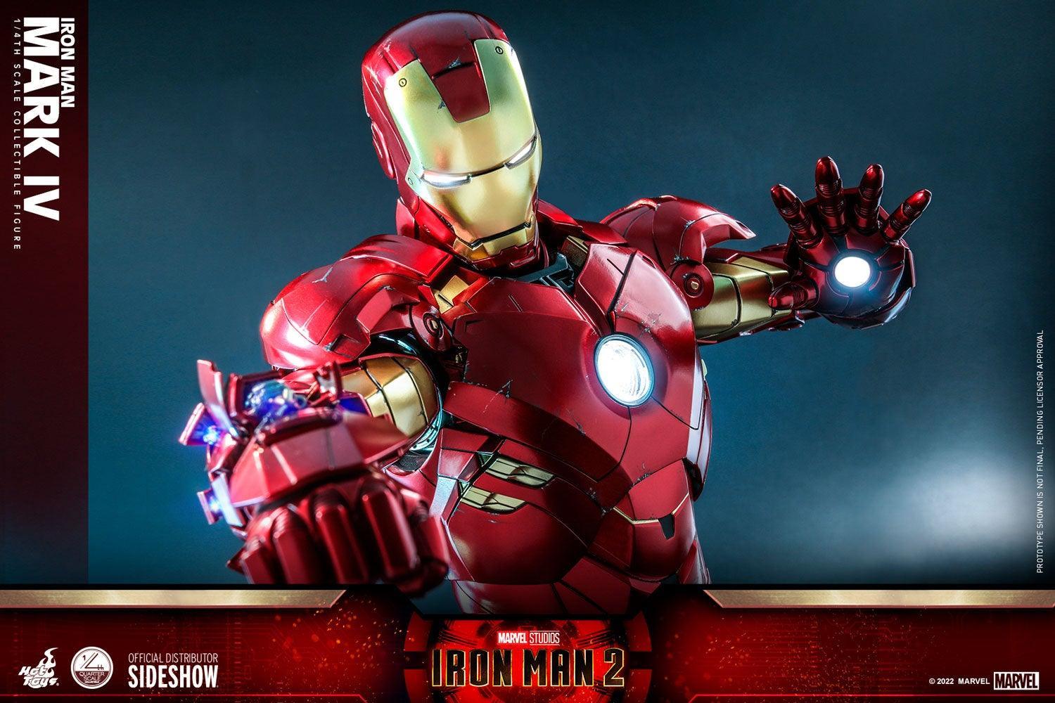 HOTQS020 Iron Man 2 - Mark IV 1:4 Scale Action Figure - Hot Toys - Titan Pop Culture