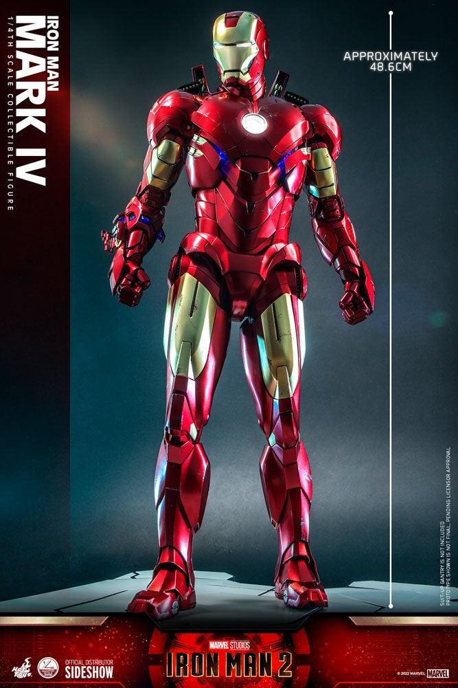 HOTQS020 Iron Man 2 - Mark IV 1:4 Scale Action Figure - Hot Toys - Titan Pop Culture