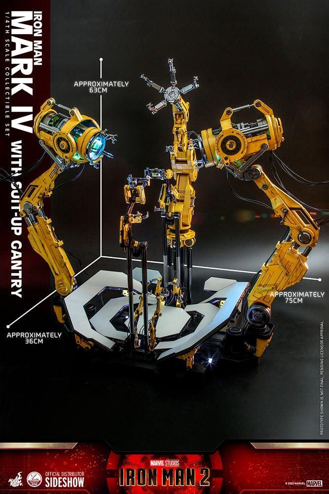 HOTQS021 Iron Man 2 - Mark IV Deluxe with Gantry 1:4 Scale Collectable Action Figure - Hot Toys - Titan Pop Culture