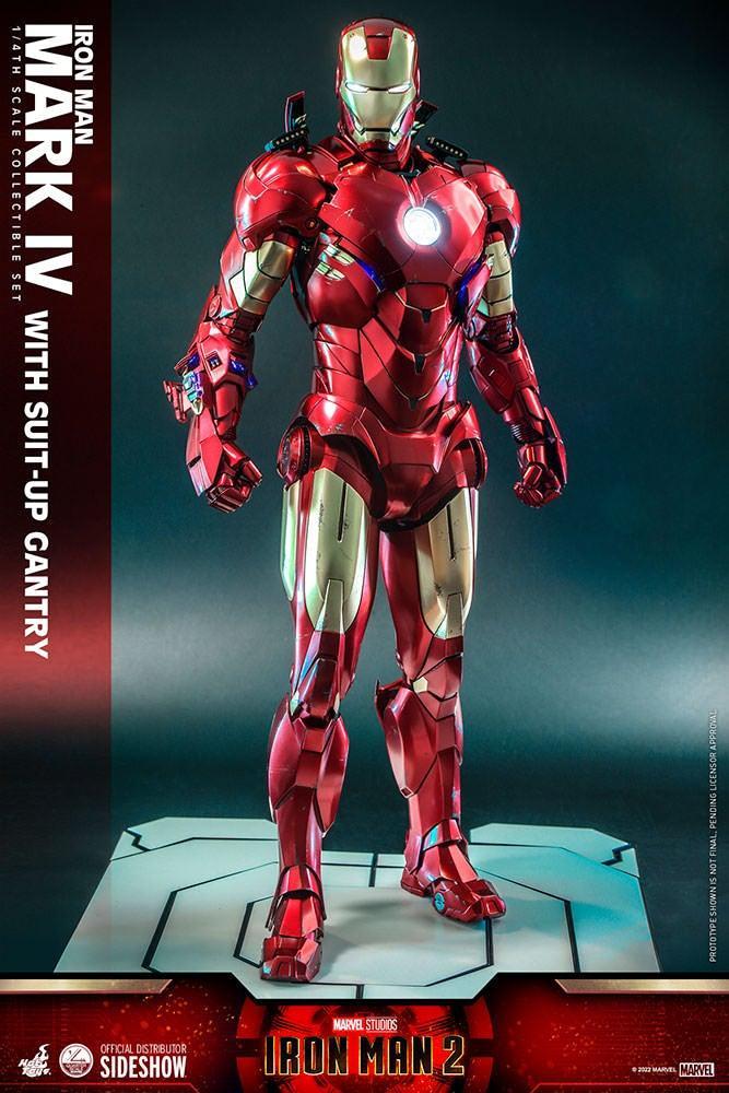 HOTQS021 Iron Man 2 - Mark IV Deluxe with Gantry 1:4 Scale Collectable Action Figure - Hot Toys - Titan Pop Culture