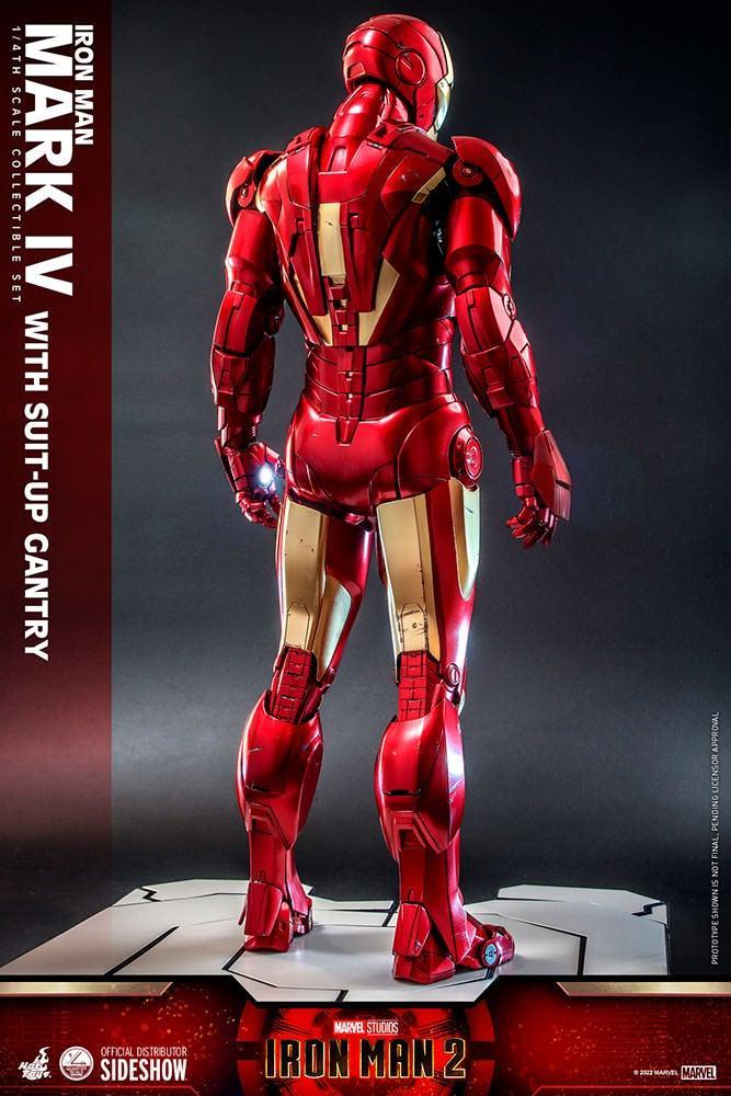 HOTQS021 Iron Man 2 - Mark IV Deluxe with Gantry 1:4 Scale Collectable Action Figure - Hot Toys - Titan Pop Culture