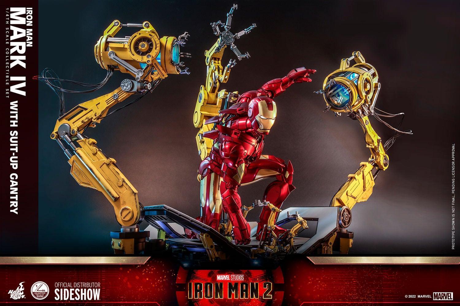 HOTQS021 Iron Man 2 - Mark IV Deluxe with Gantry 1:4 Scale Collectable Action Figure - Hot Toys - Titan Pop Culture