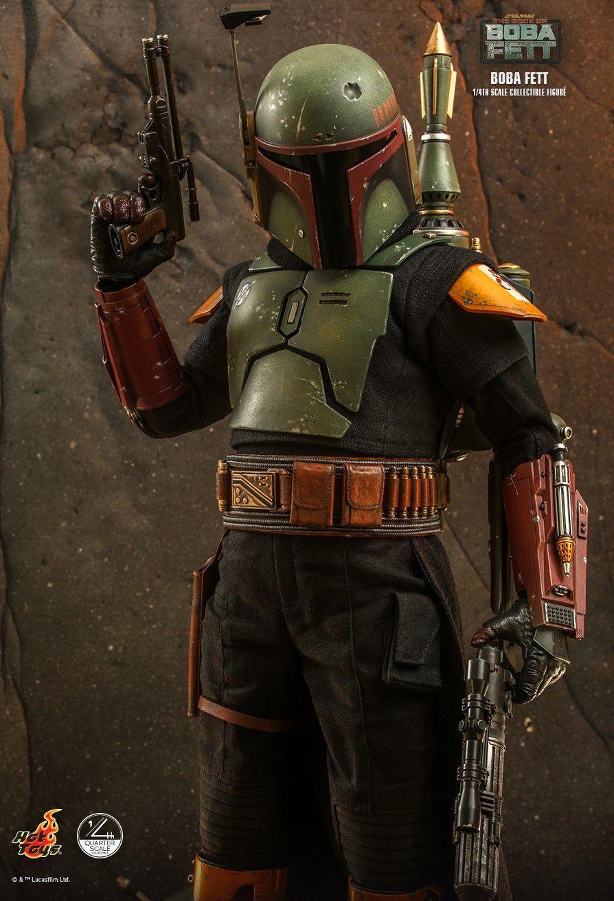 HOTQS022 Star Wars: Book of Boba Fett - Boba Fett 1:4 Scale Action Figure - Hot Toys - Titan Pop Culture