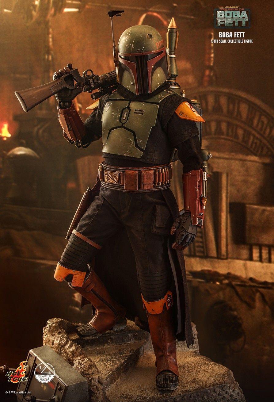 HOTQS022 Star Wars: Book of Boba Fett - Boba Fett 1:4 Scale Action Figure - Hot Toys - Titan Pop Culture