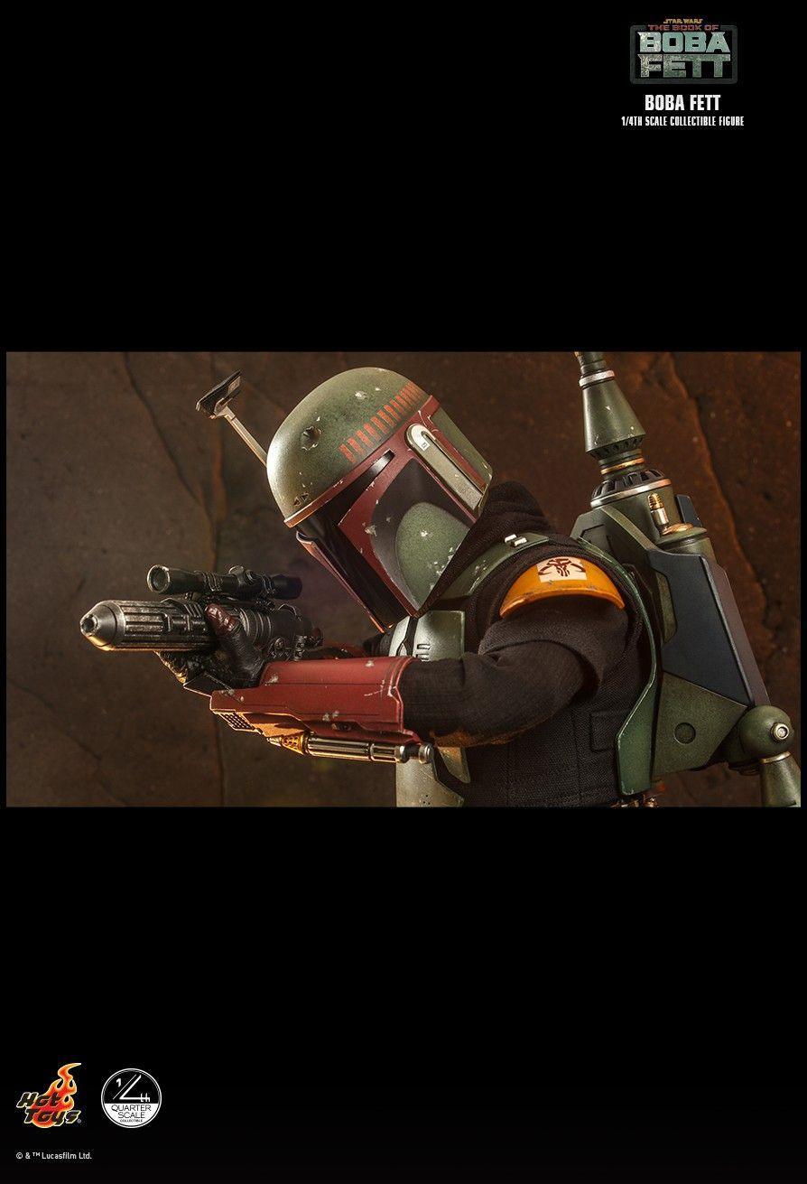 HOTQS022 Star Wars: Book of Boba Fett - Boba Fett 1:4 Scale Action Figure - Hot Toys - Titan Pop Culture