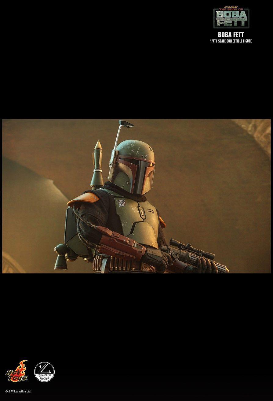 HOTQS022 Star Wars: Book of Boba Fett - Boba Fett 1:4 Scale Action Figure - Hot Toys - Titan Pop Culture