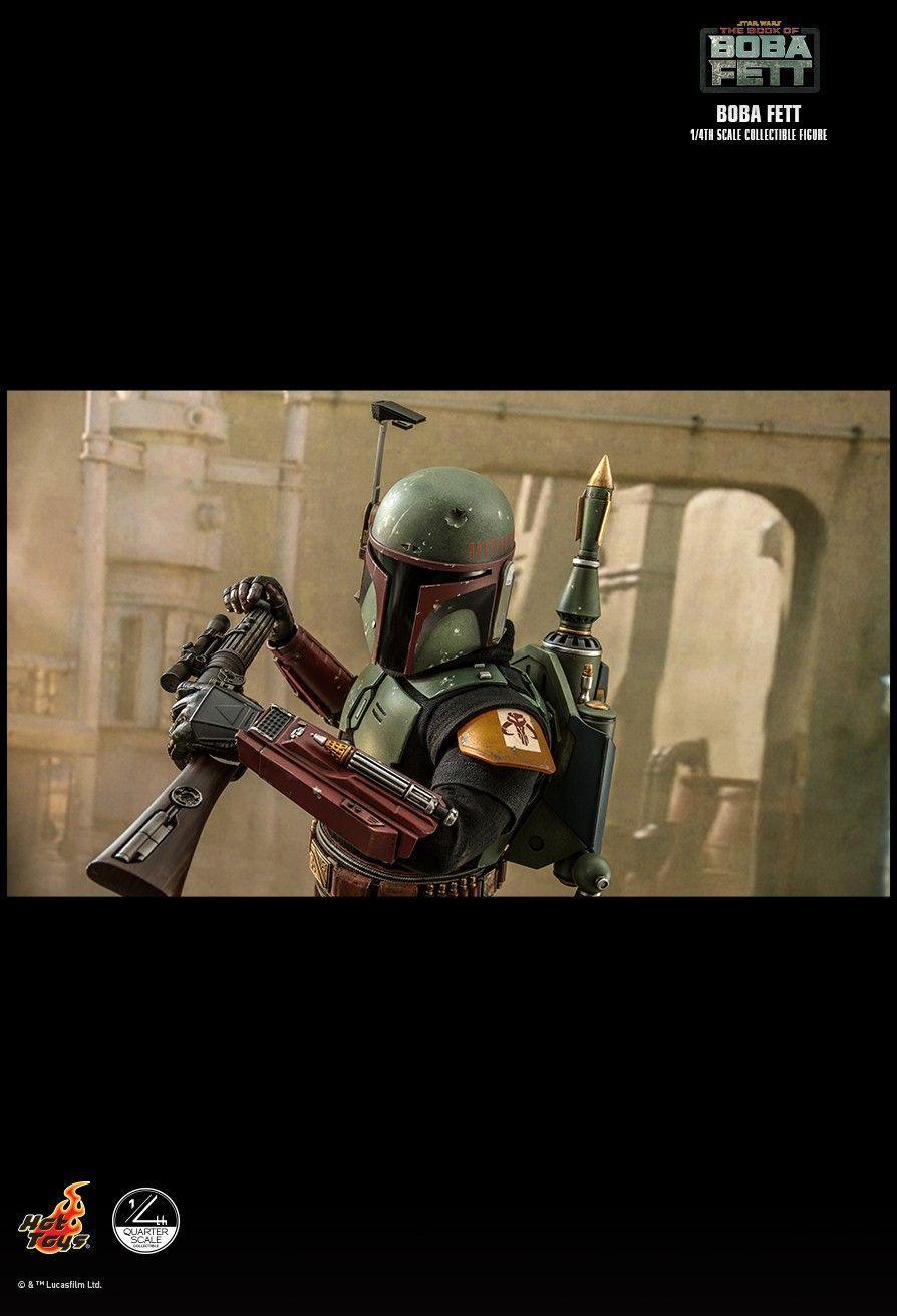 HOTQS022 Star Wars: Book of Boba Fett - Boba Fett 1:4 Scale Action Figure - Hot Toys - Titan Pop Culture