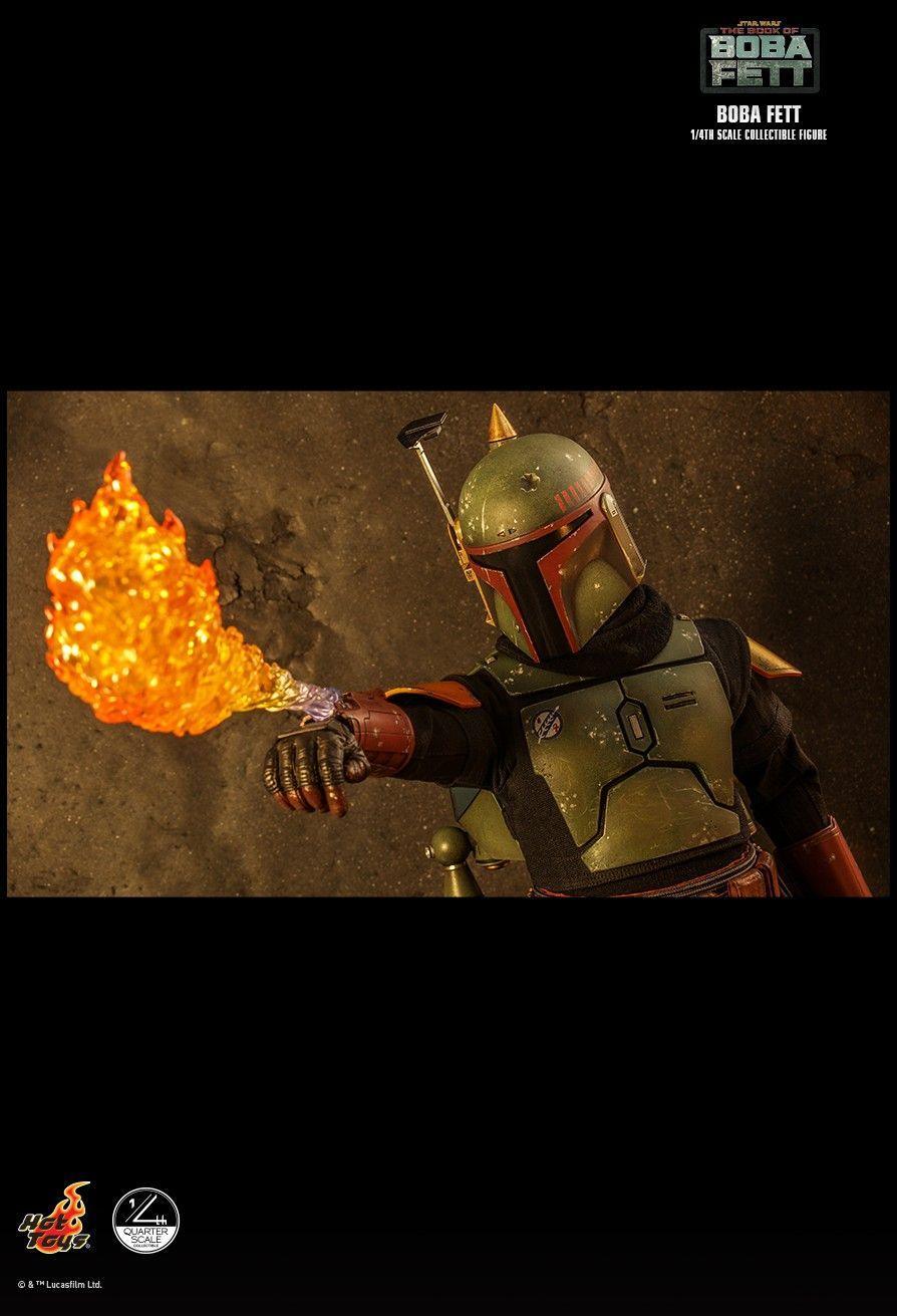 HOTQS022 Star Wars: Book of Boba Fett - Boba Fett 1:4 Scale Action Figure - Hot Toys - Titan Pop Culture