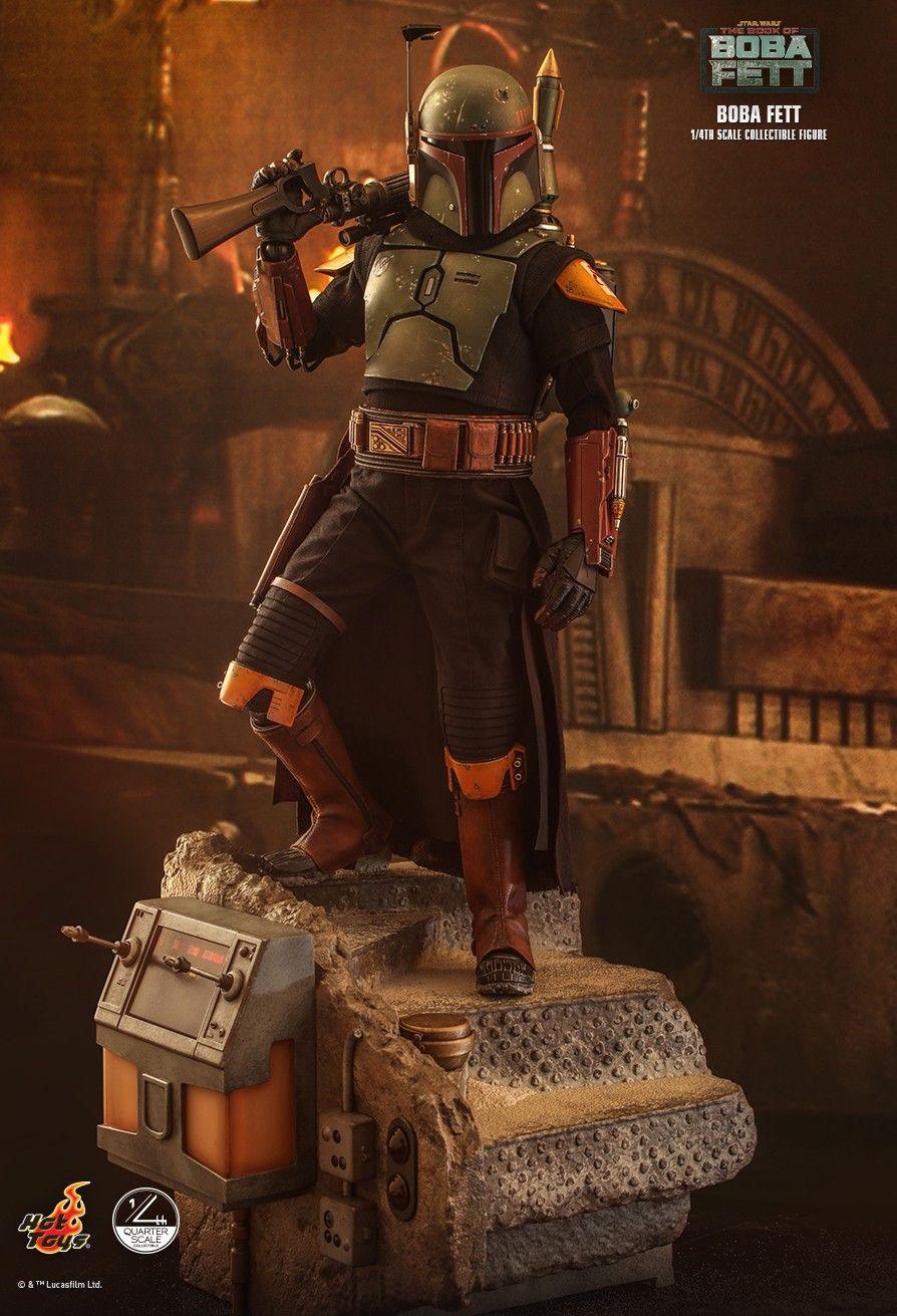 HOTQS022 Star Wars: Book of Boba Fett - Boba Fett 1:4 Scale Action Figure - Hot Toys - Titan Pop Culture