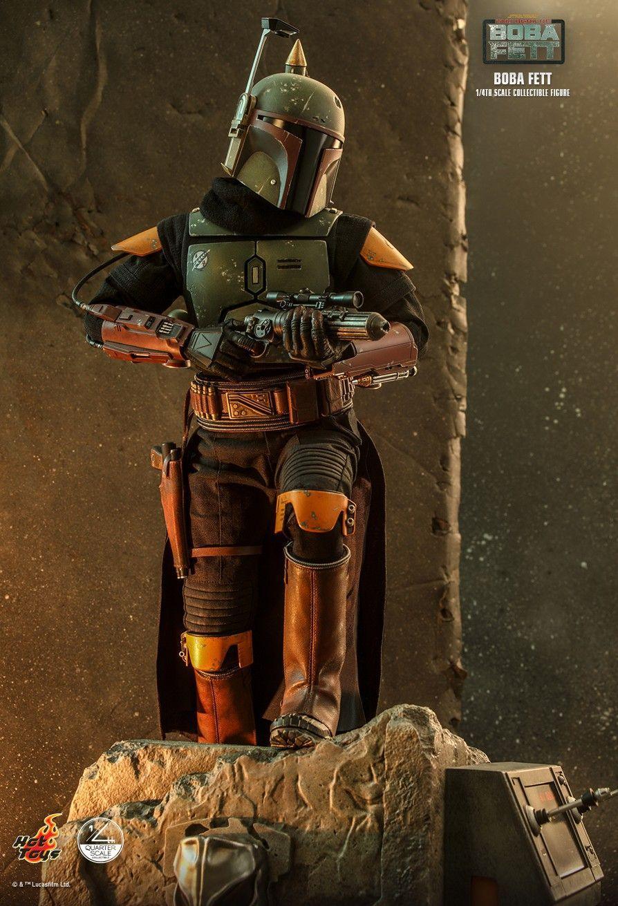 HOTQS022 Star Wars: Book of Boba Fett - Boba Fett 1:4 Scale Action Figure - Hot Toys - Titan Pop Culture