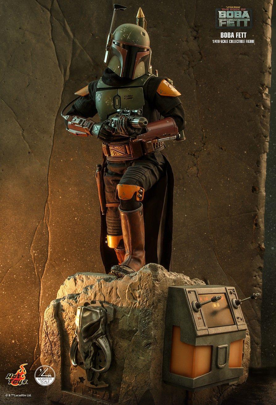 HOTQS022 Star Wars: Book of Boba Fett - Boba Fett 1:4 Scale Action Figure - Hot Toys - Titan Pop Culture