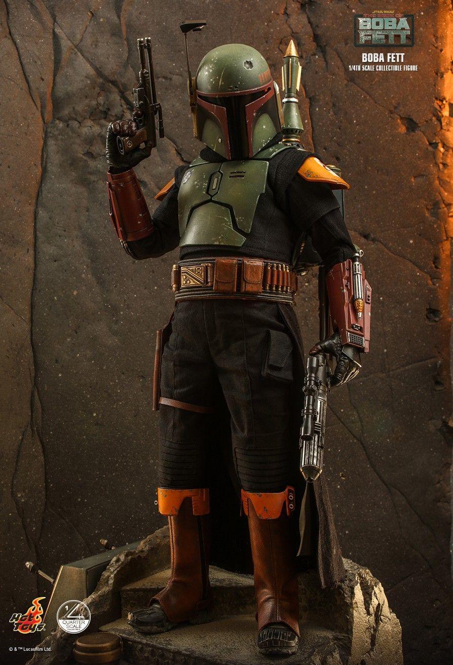 HOTQS022 Star Wars: Book of Boba Fett - Boba Fett 1:4 Scale Action Figure - Hot Toys - Titan Pop Culture