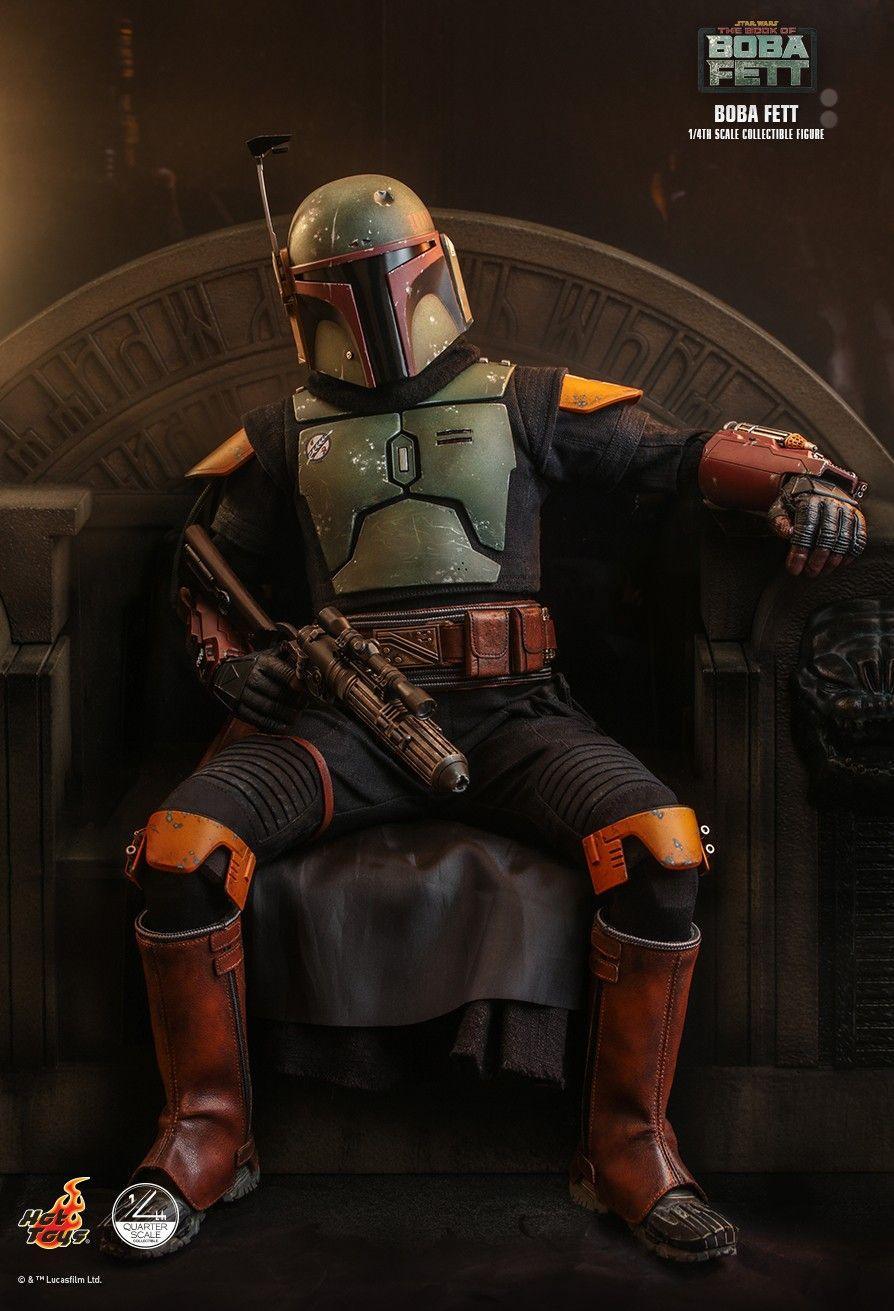 HOTQS022 Star Wars: Book of Boba Fett - Boba Fett 1:4 Scale Action Figure - Hot Toys - Titan Pop Culture