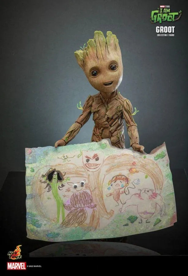 HOTTMS088 Guardians of the Galaxy - I Am Groot: Groot Collectible Action Figure - Hot Toys - Titan Pop Culture