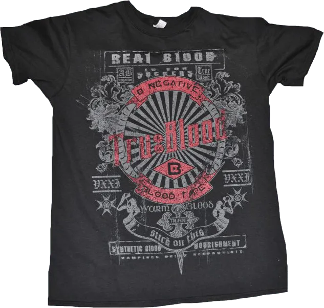 IKO0069M True Blood - Real Blood Male T-Shirt M - Ikon Collectables - Titan Pop Culture