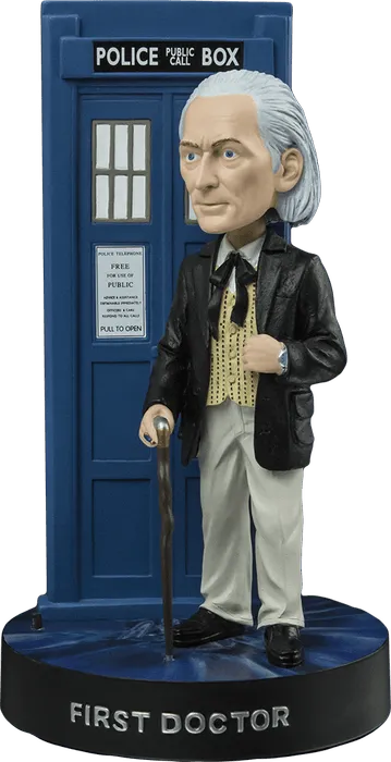 IKO0269 Doctor Who - First Doctor with TARDIS Bobble Head - Ikon Collectables - Titan Pop Culture