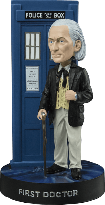IKO0269 Doctor Who - First Doctor with TARDIS Bobble Head - Ikon Collectables - Titan Pop Culture
