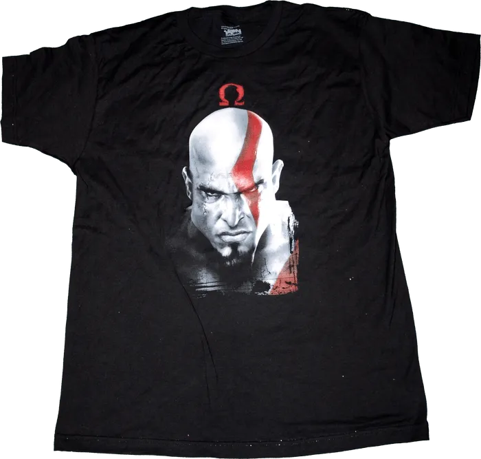 IKO0517L God of War - Kratos & Omega Symbol T-Shirt L - Ikon Collectables - Titan Pop Culture