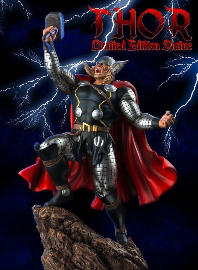 IKO0802 Thor - Thor with Interchangeable Head Limited Edition 1:6 Scale Statue - Ikon Collectables - Titan Pop Culture