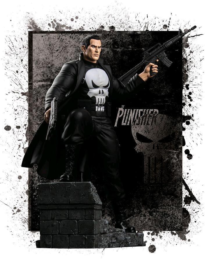 IKO0931 Punisher - 1:6 Scale Limited Edition Statue with interchangeable head - Ikon Collectables - Titan Pop Culture