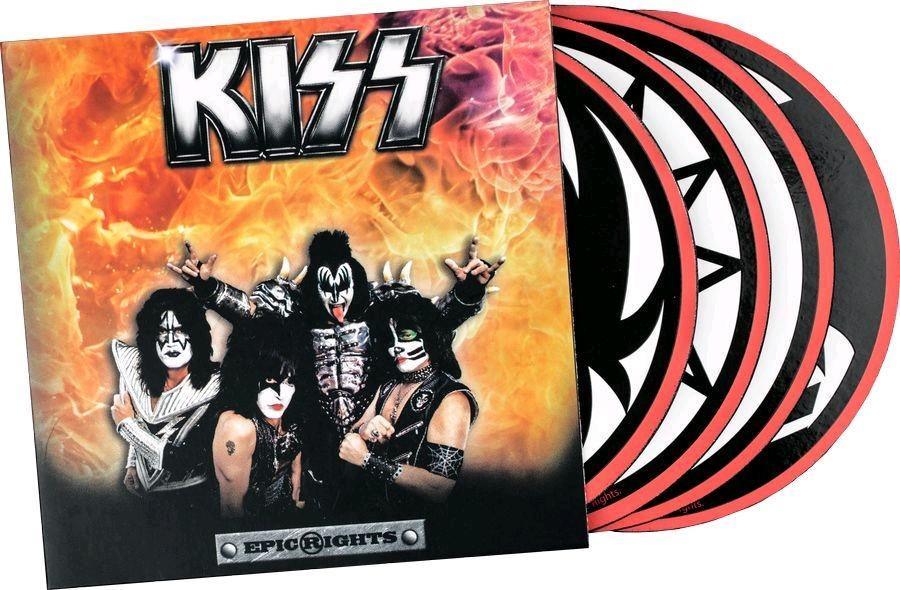 IKO1037 KISS - Round Coaster Set - Ikon Collectables - Titan Pop Culture