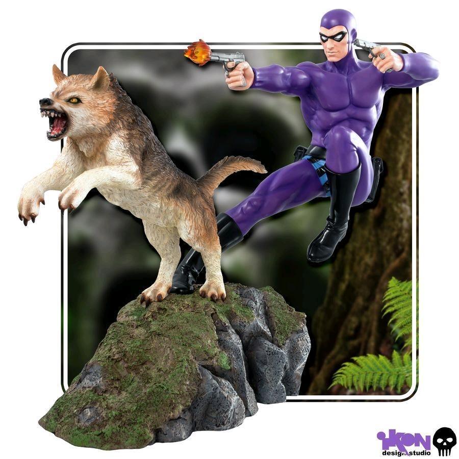 IKO1227 Phantom - Phantom and Devil Purple Suit Statue - Ikon Design Studio - Titan Pop Culture