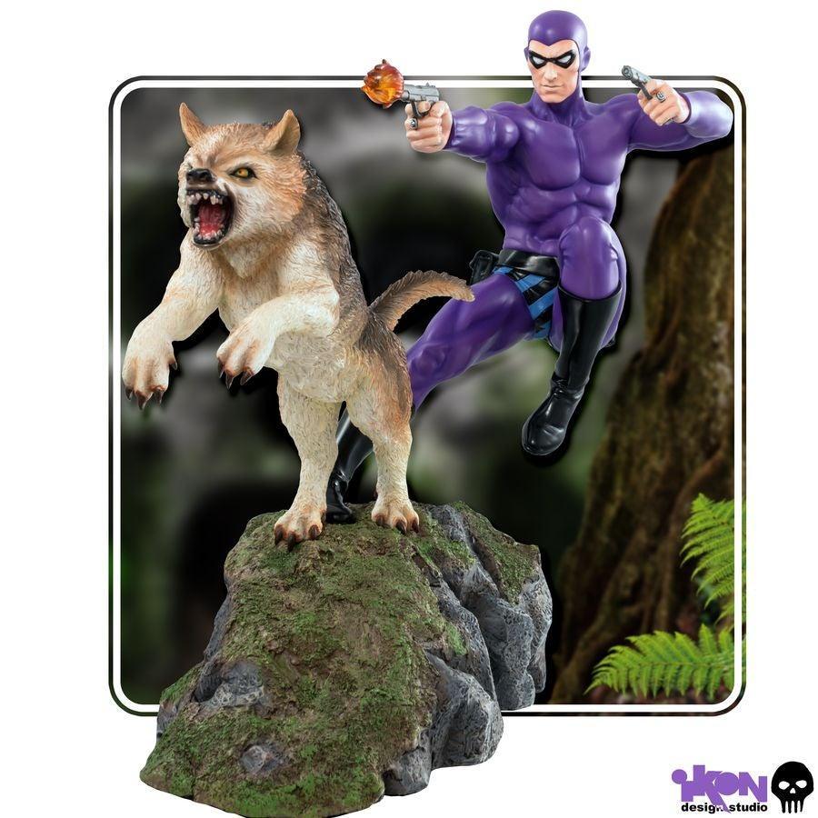 IKO1227 Phantom - Phantom and Devil Purple Suit Statue - Ikon Design Studio - Titan Pop Culture