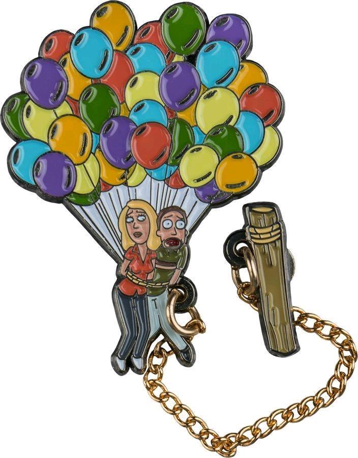 IKO1268 Rick & Morty - Jerry & Beth Floating Enamel Pin - Ikon Collectables - Titan Pop Culture