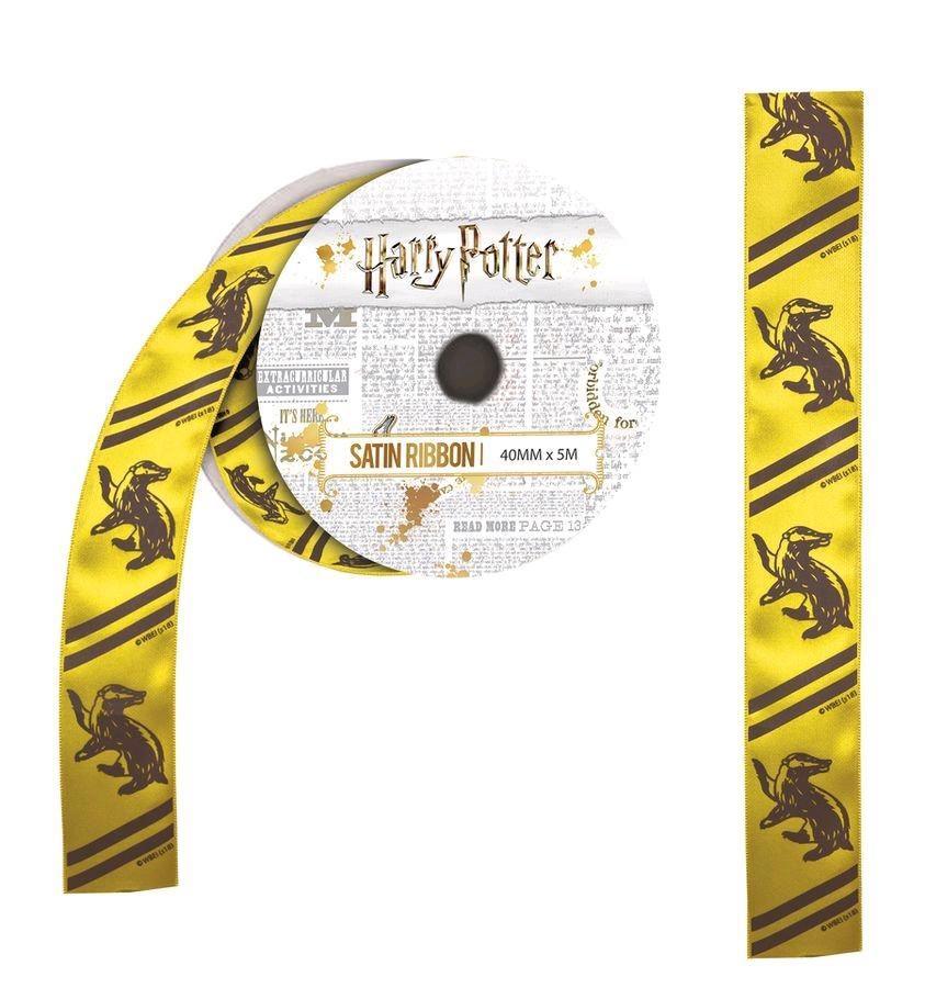 IKO1311 Harry Potter - Hufflepuff Satin Ribbon (5 metres) - Ikon Collectables - Titan Pop Culture