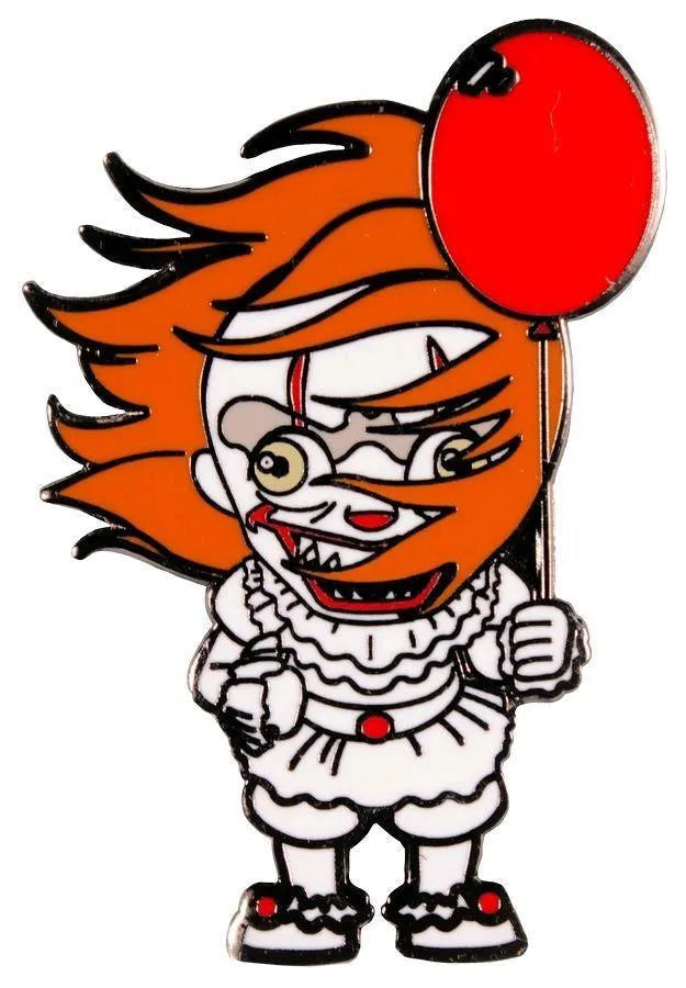 IKO1535 It (2017) - Pennywise Sweeping Hair Chibi Enamel Pin - Ikon Collectables - Titan Pop Culture