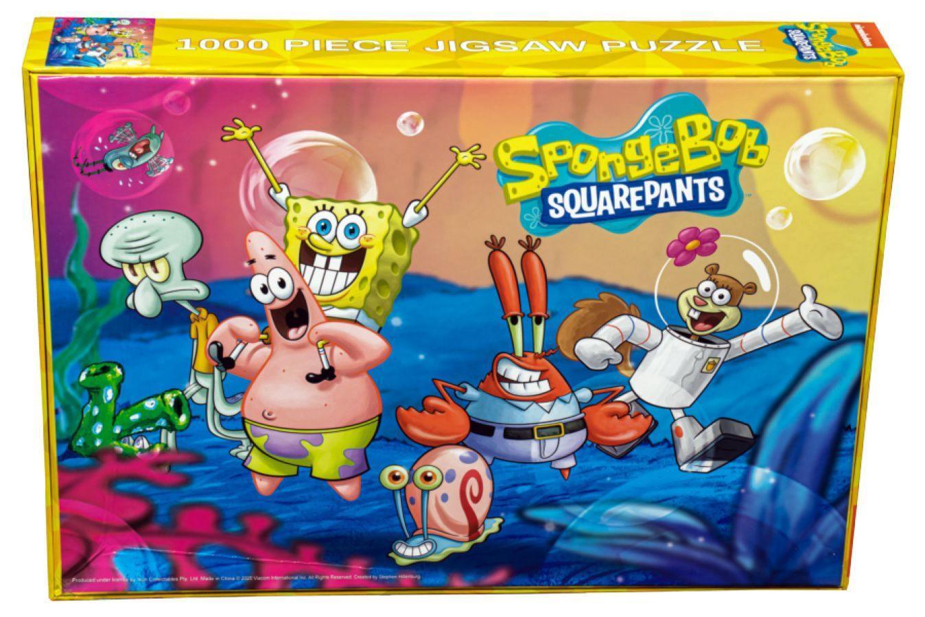 IKO1807 SpongeBob SquarePants - Cast 1000 piece Jigsaw Puzzle - Ikon Collectables - Titan Pop Culture