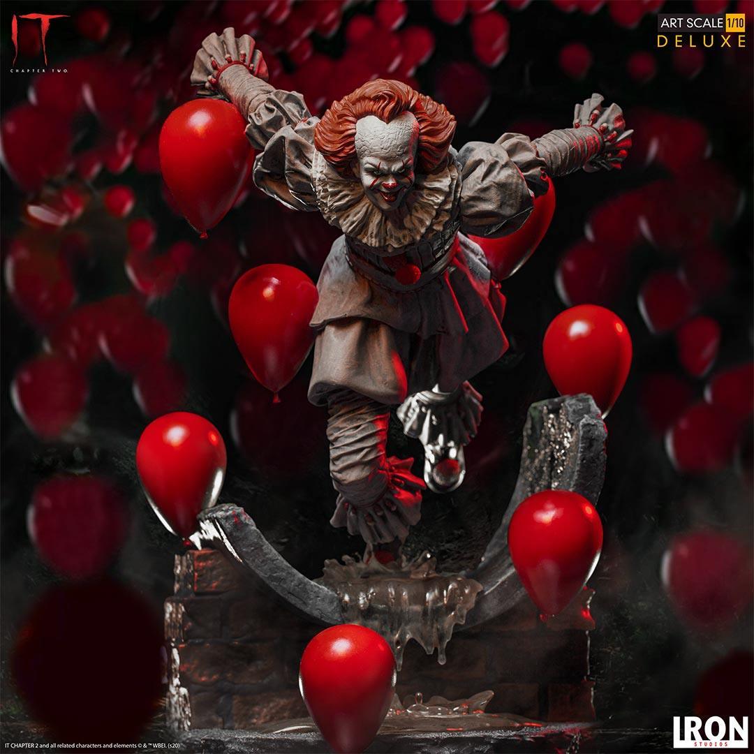 IRO15999 It Chapter 2 - Pennywise Deluxe 1:10 Scale Statue - Iron Studios - Titan Pop Culture