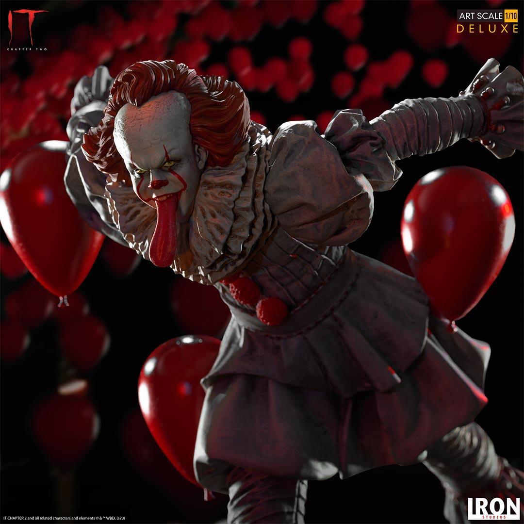 IRO15999 It Chapter 2 - Pennywise Deluxe 1:10 Scale Statue - Iron Studios - Titan Pop Culture