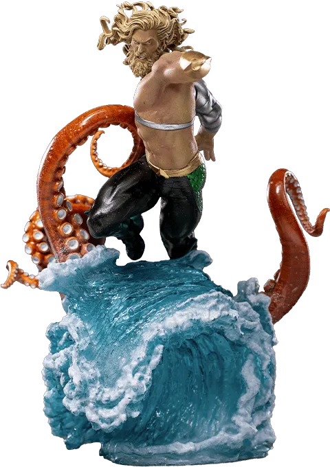 IRO27863 DC Comics - Aquaman Deluxe 1:10 Scale Statue - Iron Studios - Titan Pop Culture