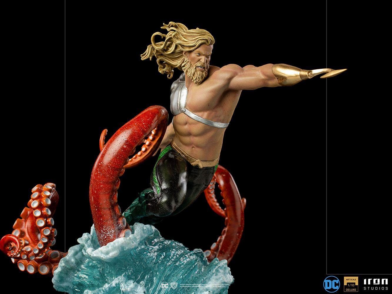 IRO27863 DC Comics - Aquaman Deluxe 1:10 Scale Statue - Iron Studios - Titan Pop Culture