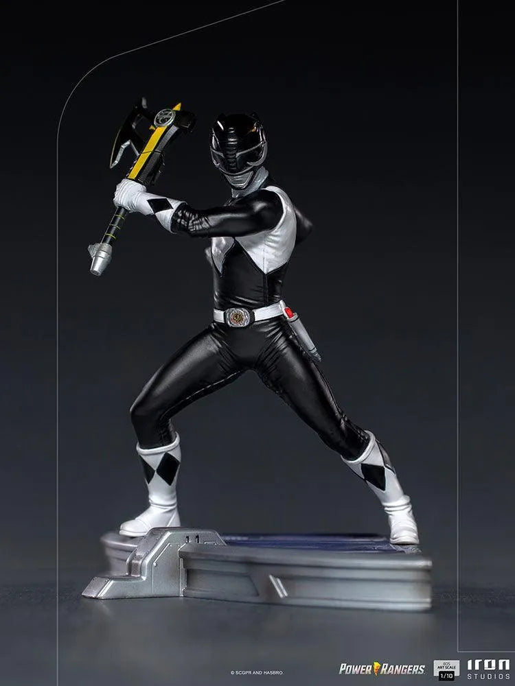 IRO28150 Power Rangers - Black Ranger 1:10 Scale Statue - Iron Studios - Titan Pop Culture