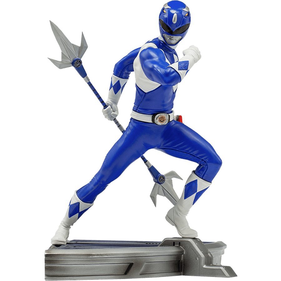 IRO28167 Power Rangers - Blue Ranger 1:10 Scale Statue - Iron Studios - Titan Pop Culture