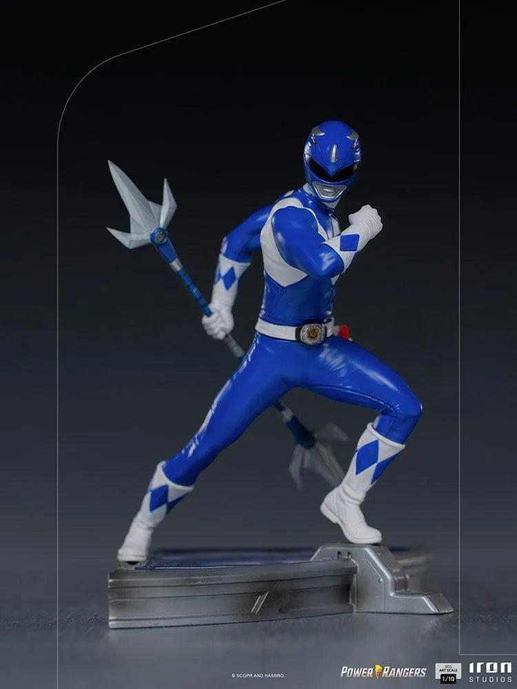 IRO28167 Power Rangers - Blue Ranger 1:10 Scale Statue - Iron Studios - Titan Pop Culture