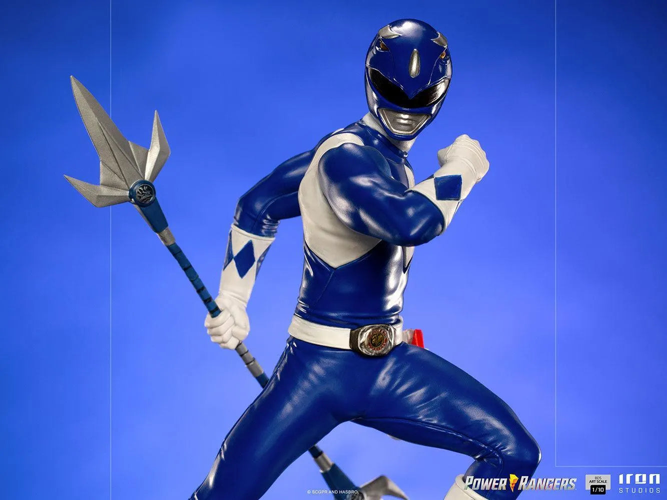 IRO28167 Power Rangers - Blue Ranger 1:10 Scale Statue - Iron Studios - Titan Pop Culture