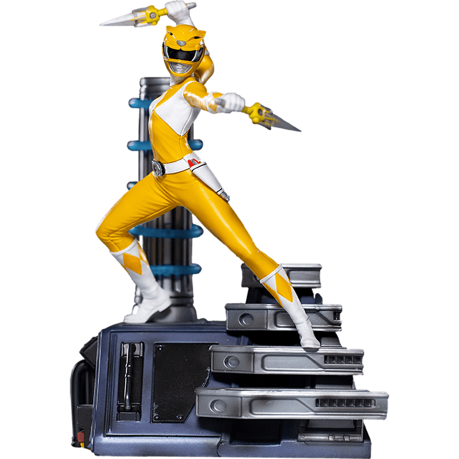 IRO28181 Power Rangers - Yellow Ranger 1:10 Scale Statue - Iron Studios - Titan Pop Culture