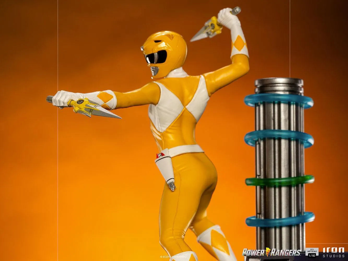 IRO28181 Power Rangers - Yellow Ranger 1:10 Scale Statue - Iron Studios - Titan Pop Culture