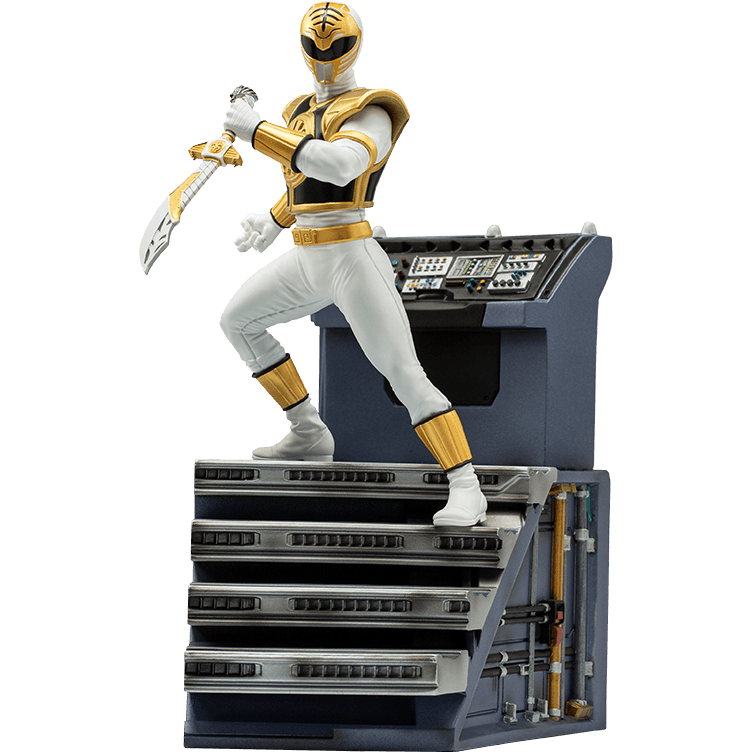 IRO28204 Power Rangers - White Ranger 1:10 Scale Statue - Iron Studios - Titan Pop Culture