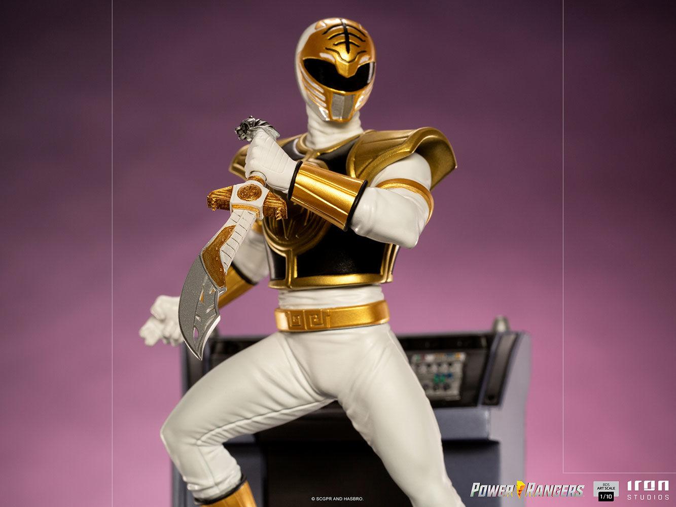IRO28204 Power Rangers - White Ranger 1:10 Scale Statue - Iron Studios - Titan Pop Culture