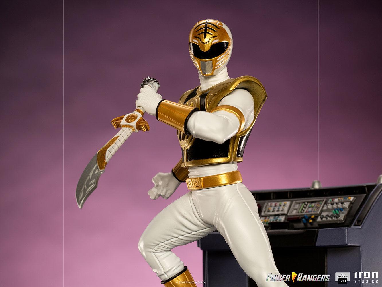 IRO28204 Power Rangers - White Ranger 1:10 Scale Statue - Iron Studios - Titan Pop Culture