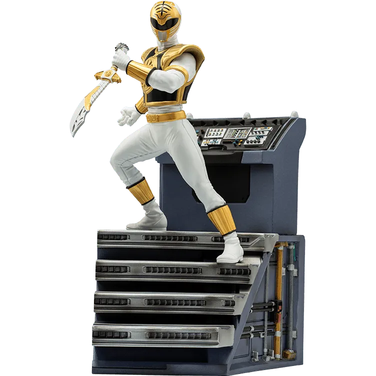 IRO28204 Power Rangers - White Ranger 1:10 Scale Statue - Iron Studios - Titan Pop Culture